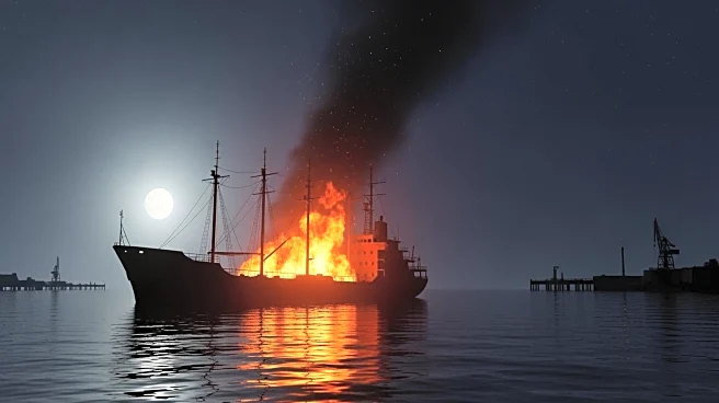 Russian Warship Reportedly on Fire at Sevastopol Dock Amid Black Sea Tensions