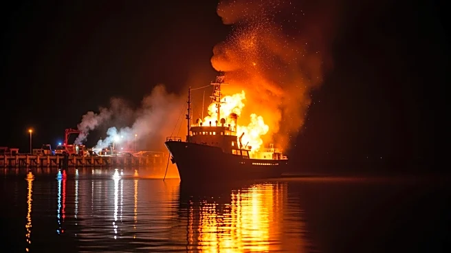 Russian Warship Reportedly on Fire at Sevastopol Dock