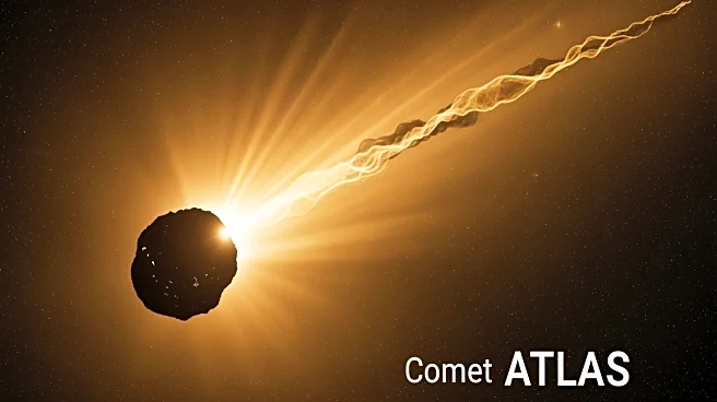 Astronomers Discover Golden Glow in Comet ATLAS After Solar Encounter