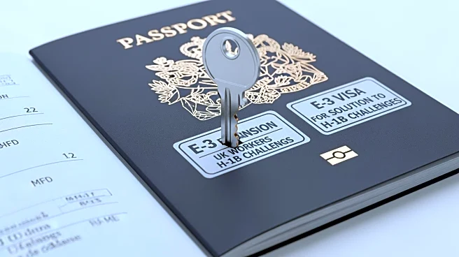 E-3 Visa Expansion to UK Workers Proposed as Solution to H-1B Challenges