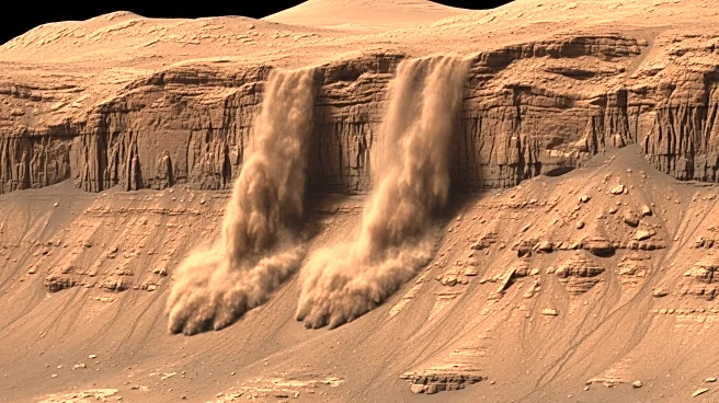 European Space Agency's ExoMars Orbiter Captures Rare Dust Avalanches on Mars