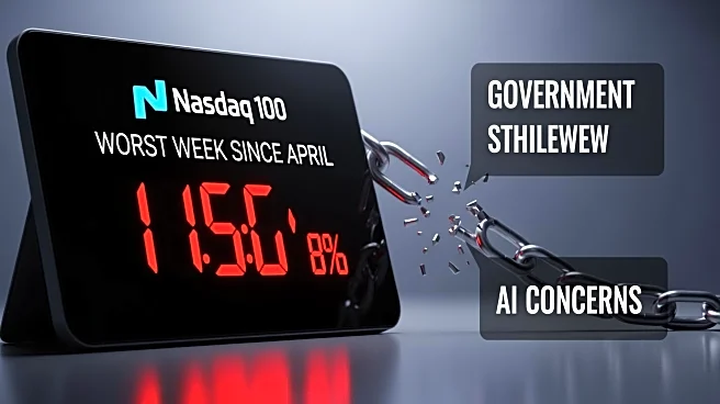 Nasdaq 100 Faces Worst Week Since April Amid Government Shutdown and AI Concerns