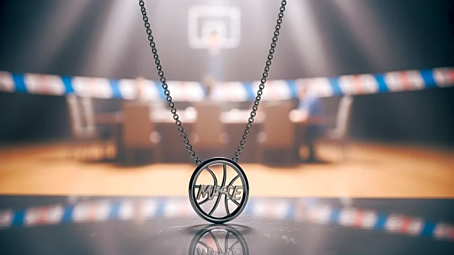 Jordon Hudson Responds to 'Banned' Report with Necklace at UNC Game