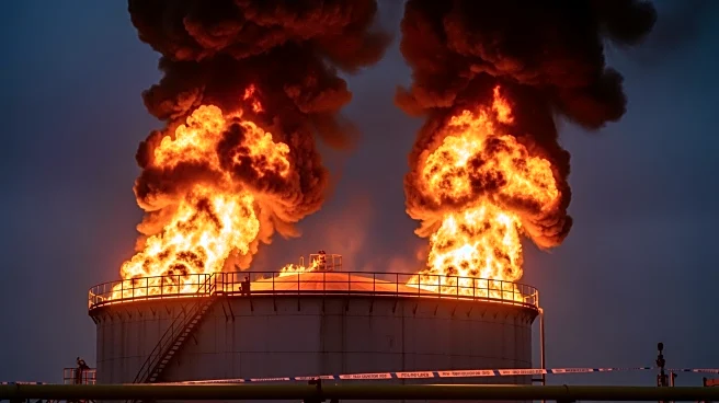 Ukrainian Drone Strikes Ignite Fire at Major Russian Oil Terminal in Novorossiysk