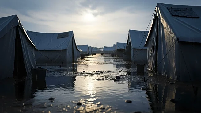 Heavy Rainfall in Gaza Floods Displaced Palestinians' Camps, Exacerbating Humanitarian Crisis
