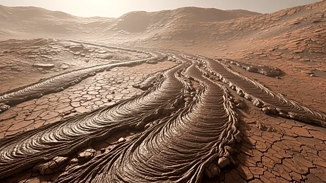 European Space Agency Shares Images of Mars Volcano, Revealing Frozen Lava Rivers