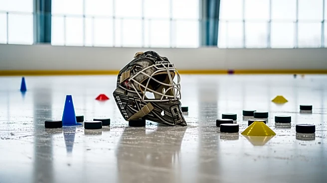 Kraken Goalie Joey Daccord Engages Kids in Hockey Clinic