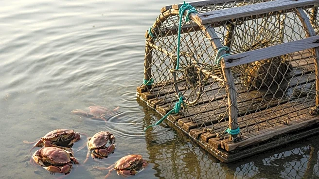 Wild Wolf Caught on Camera Using Crab Trap to Access Food