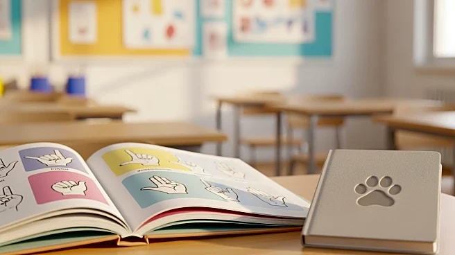 Elementary School Students Learn Sign Language for Deaf Therapy Dog's Birthday