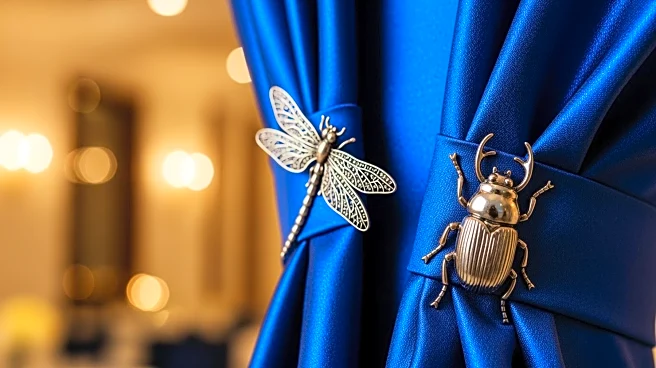 Queen Camilla Enhances Blue Dress with Insect Brooches at London Reception