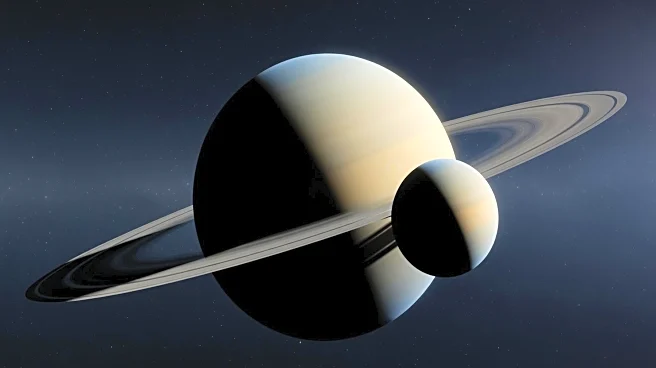 Titan Transit Across Saturn Visible from U.S. East Coast