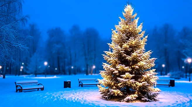 Flossmoor Park Hosts Festive Tree-Lighting Ceremony Amid Record Snowfall