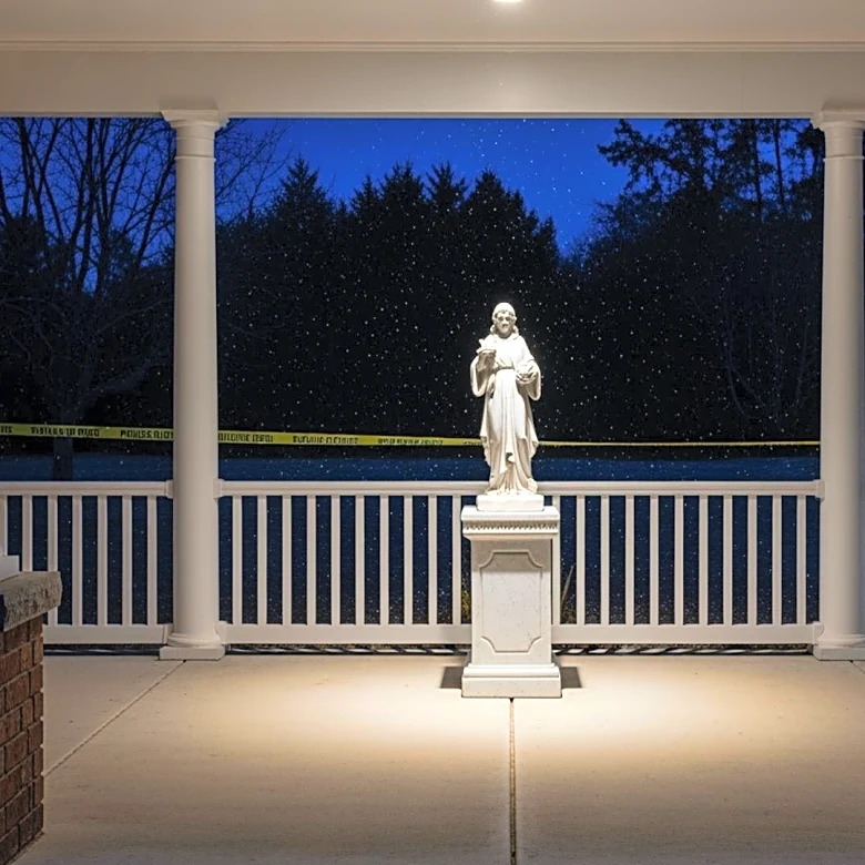 Kent Police Arrest Two Men for Theft of Christmas Statue from Funeral Home