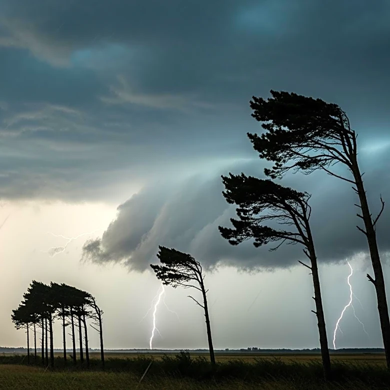 Severe Weather Warnings Issued as Heavy Rain and Strong Winds Threaten Regions