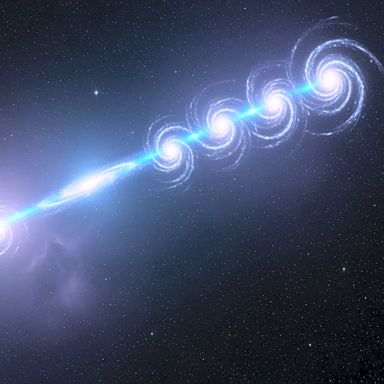 Galaxies Found Rotating Together in Massive Dark Matter Filament