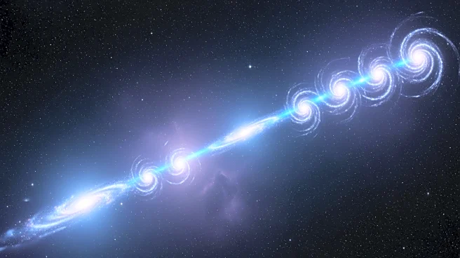 Galaxies Found Rotating Together in Massive Dark Matter Filament