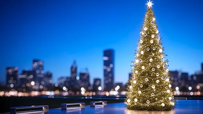 Dallas Mayor Eric Johnson Lights 52-Foot Christmas Tree at Klyde Warren Park