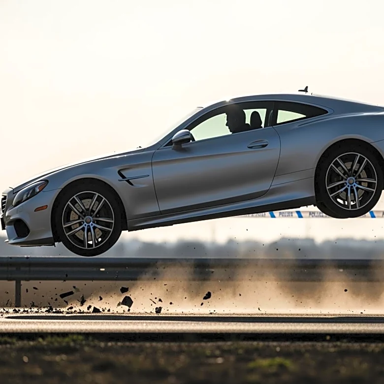 Mercedes Benz Crash in Romania: Airborne Incident Caught on Video