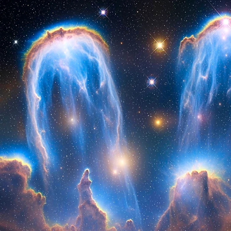 Gemini Observatory Unveils 'Heavenly Rains' Image, Echoing 'Pillars of Creation'
