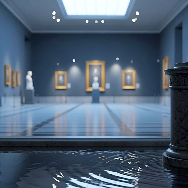 Louvre Museum Faces Water Leak Damaging Hundreds of Works Amid Security Concerns