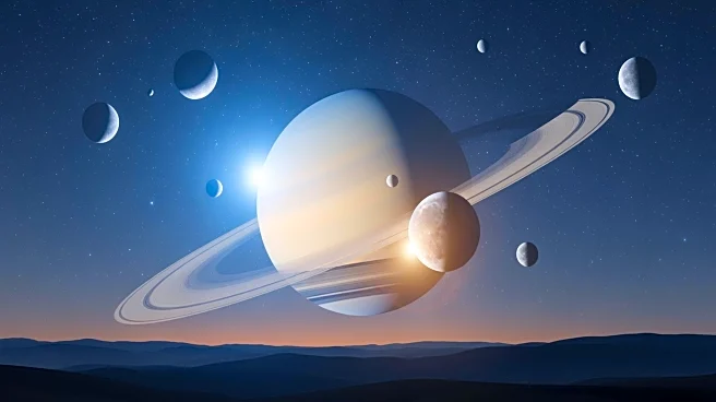 Saturn's Moons, Including Titan, Visible in December Sky