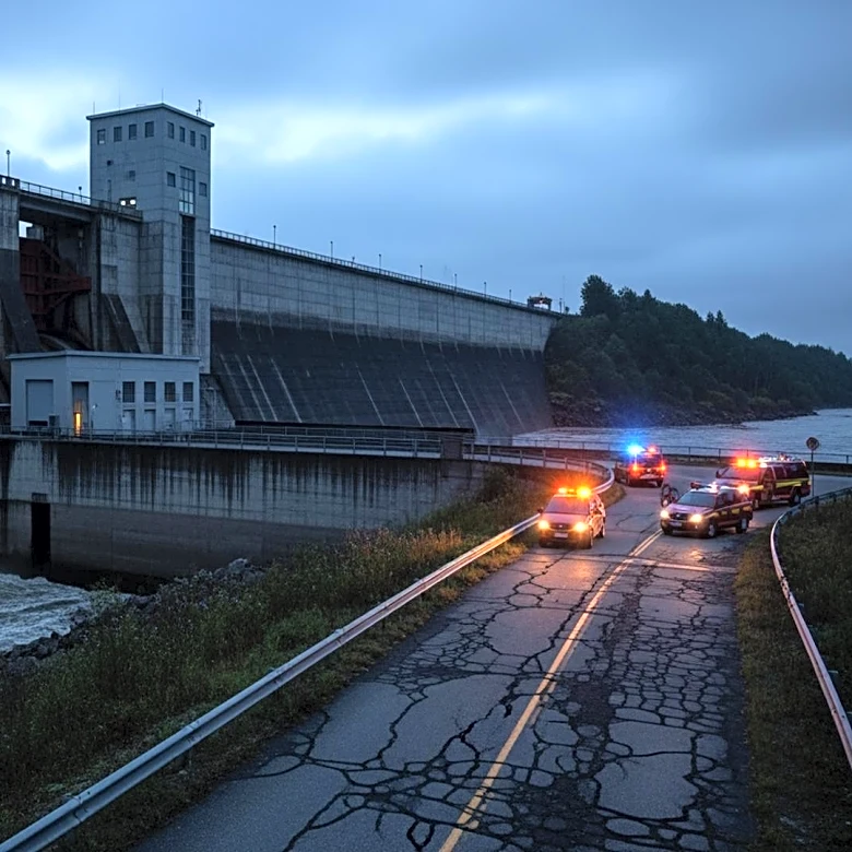 Russian Attack on Pechenihy Dam in Ukraine's Kharkiv Region Halts Traffic and Prompts Emergency Response