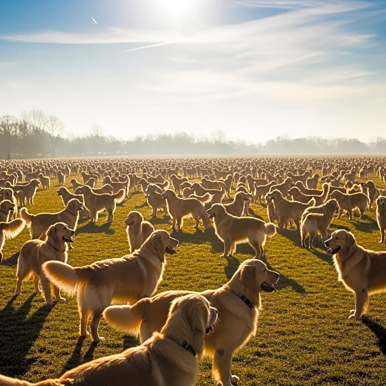 Argentina Sets Unofficial World Record with Gathering of 2,397 Golden Retrievers