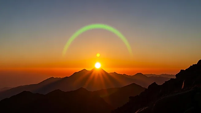 Green Flash Captured at Sunset in Chilean Andes, Revealing Atmospheric Optics
