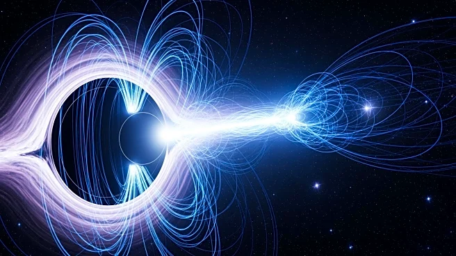 Supermassive Black Hole Ejects Matter at High Speed in Magnetic Event