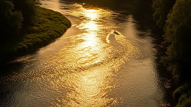 Rare Sunglint Phenomenon Transforms Alabama River into 'Golden Dragon'