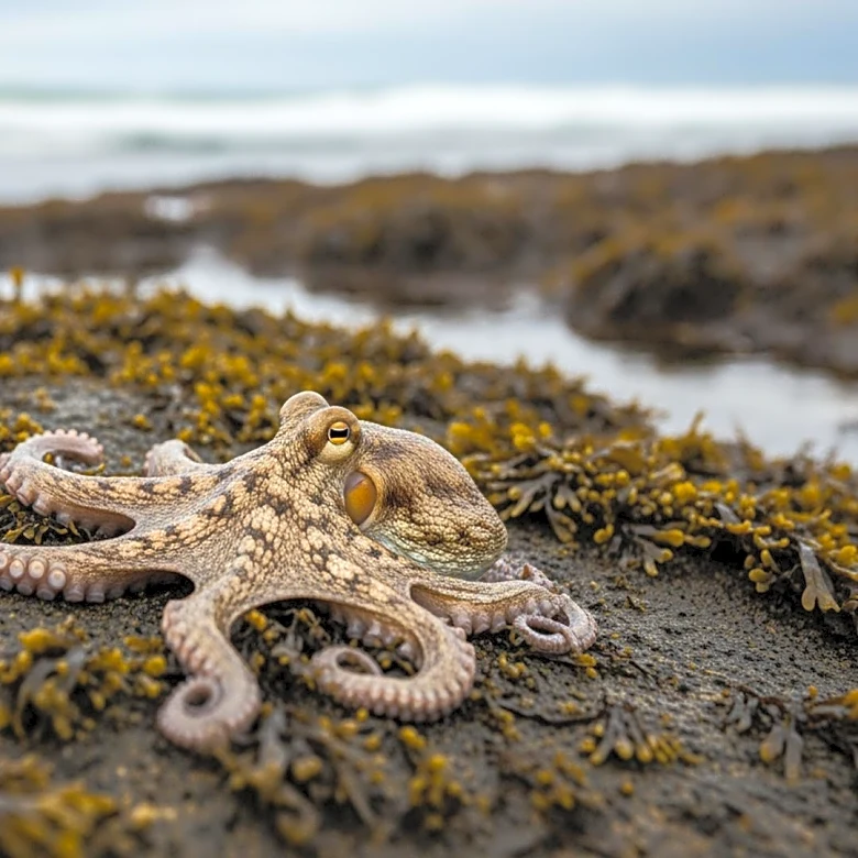 Marine Biologists Discover Rare Seven-Armed Octopus on Scottish Beach