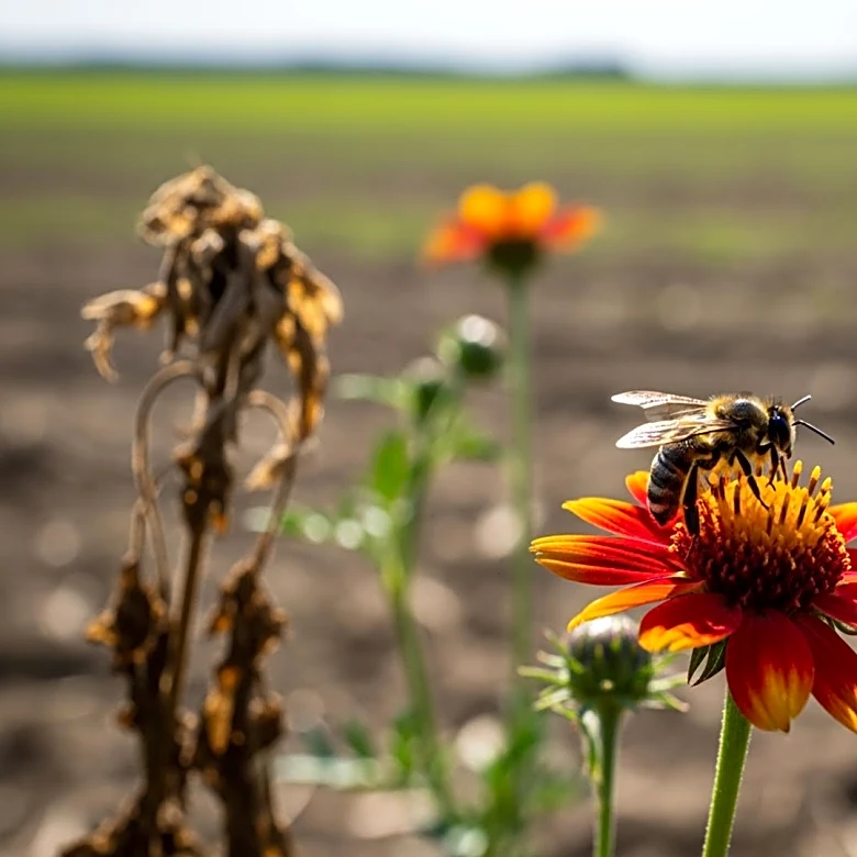 Study Reveals Impact of Pesticides and Habitat Loss on Wild Bees in Crop Fields