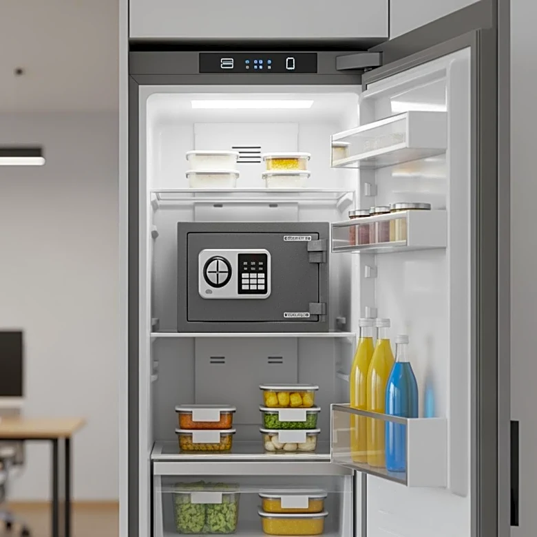Office Worker in Texas Installs Safe in Fridge to Combat Food Theft
