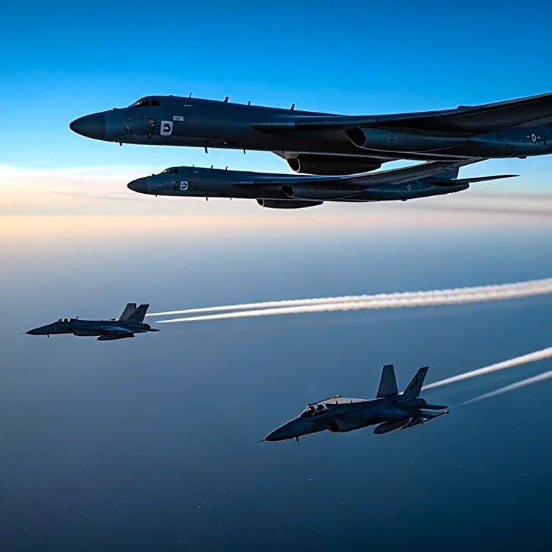 Joint Chinese-Russian Bomber Patrol Triggers Japanese and South Korean Fighter Response