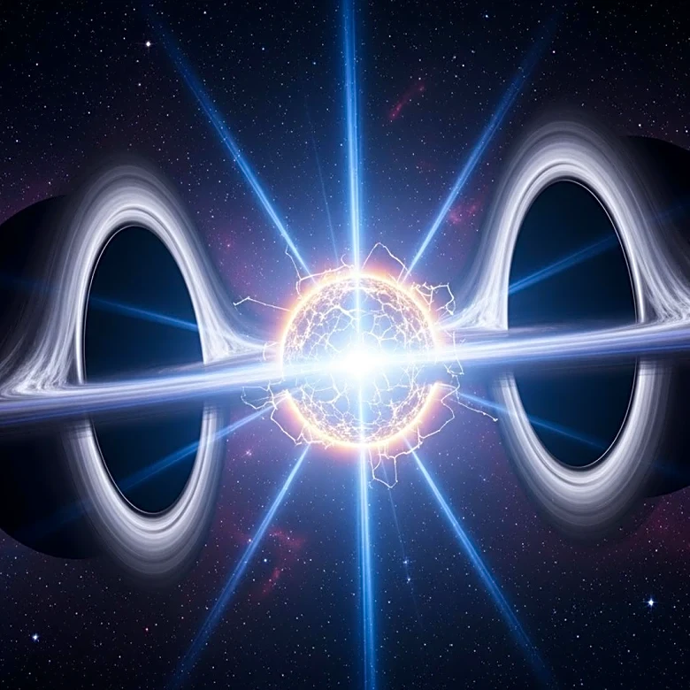 Astronomers Detect X-ray Signal from Star Torn Apart by Two Black Holes