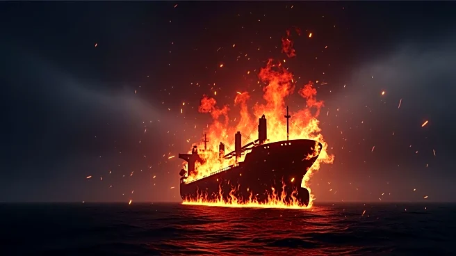 Turkish-Owned Vessel Cenk T Set Ablaze in Russian Attack on Odesa Region