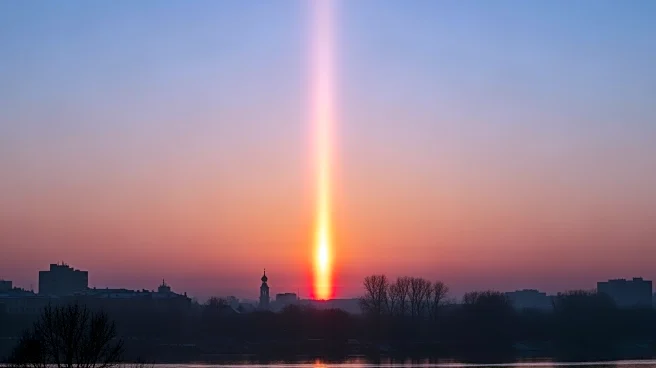 Washington's Sunset Features Rare Sun Pillar Phenomenon