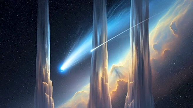 Comet SWAN's Rare Encounter with the Pillars of Creation Captured in Stunning Photograph