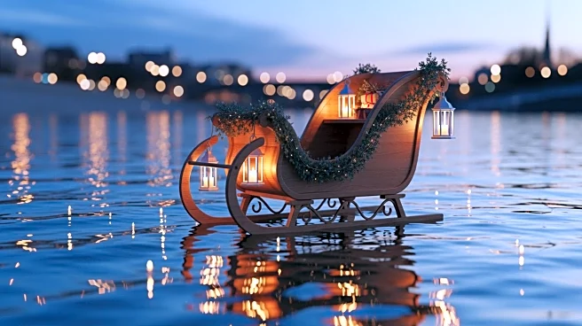 Santa's Sleigh Takes to River Thames for Youth Cancer Charity Fundraising