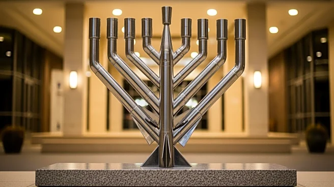 Iranian Missile Fragments Transformed into Hanukkah Menorah at Rebuilt Israeli Campus