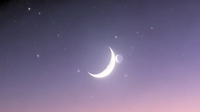 Astronomy Enthusiasts Observe Moon and Mercury Conjunction in Predawn Sky