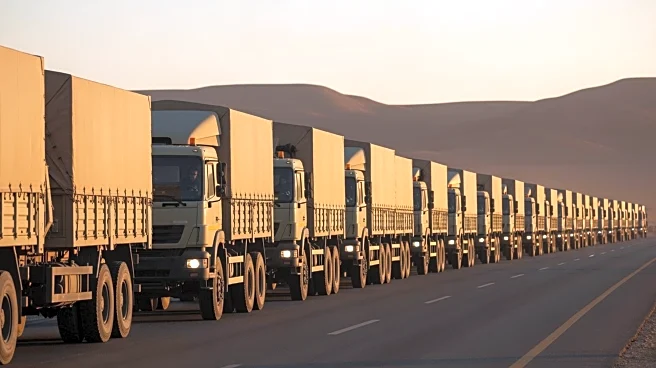 COGAT Reports 600-800 Aid Trucks Enter Gaza Daily Post-Ceasefire