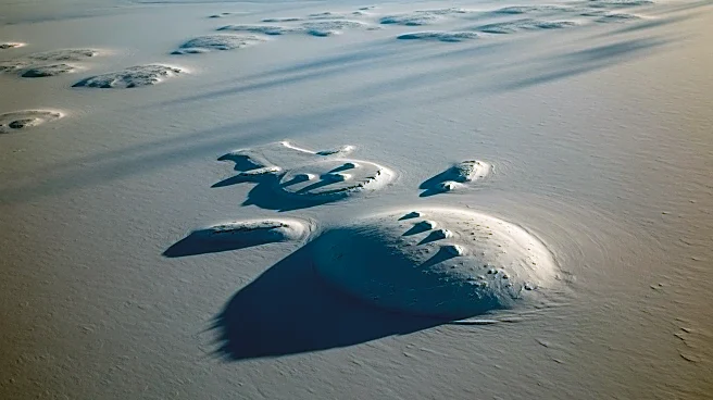 NASA Satellite Captures Unique 14-Mile Snowman Formation in Siberian Arctic