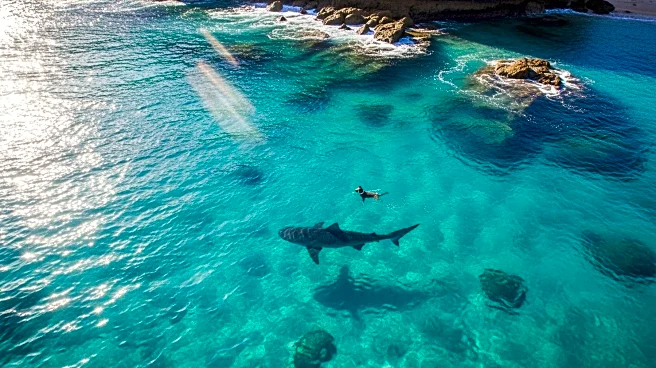 Drone Footage Captures Dog's Close Encounter with Tiger Shark in Australia