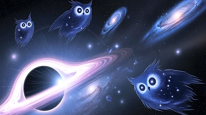 James Webb Telescope Detects Runaway Supermassive Black Hole in Cosmic Owl Galaxies