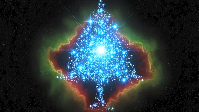 NASA's Hubble Telescope Captures Cosmic 'Christmas Tree' Cluster, Illuminating Young Stars