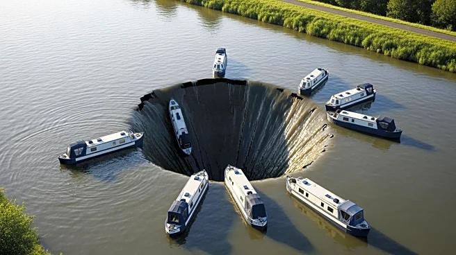 Massive Sinkhole in England Traps Canal Boats, Prompts Major Rescue Operation