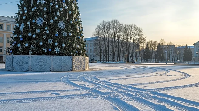 Kazakhstan Driver Ordered to Repair Christmas Tree After Joyride Crash