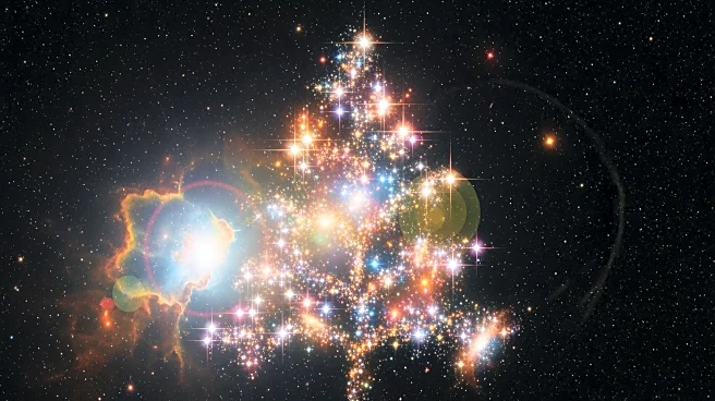 Astronomers Highlight Cosmic Christmas Tree in Space, Illuminating Star Formation