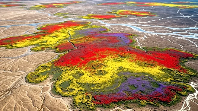 NASA Satellite Observes Rare Desert Bloom in Australia Following Record Floods